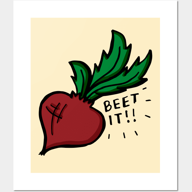 Beet It Wall Art by RADdoodads